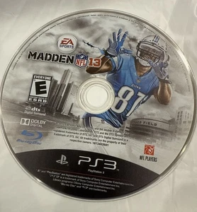 Madden NFL 13 PS3 PlayStation 3 - Disco solo probado sin seguimiento - Imagen 1 de 1
