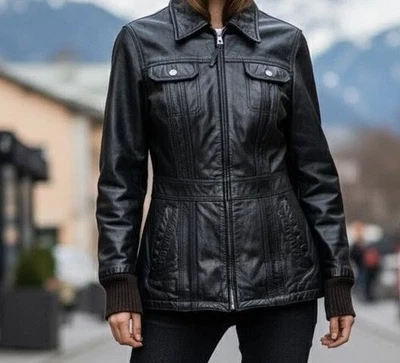 BOGNER Moto Biker Chaqueta de cuero Chaqueta de estilo retro - Imagen 1 de 4