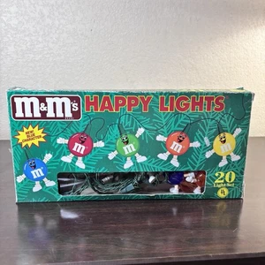 Vintage M&M’s Candy Happy Lights Weihnachtslichterkette 1 Set 20 Lichter & 18 M&M’s - Bild 1 von 14