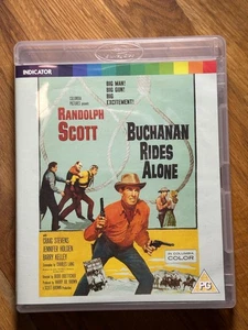 Buchanan Rides Alone Blu-ray Indicator 1958 Randolph Scott Western - Foto 1 di 2