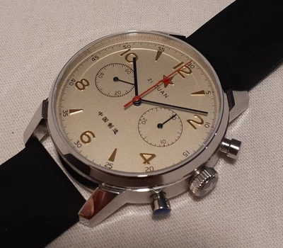 TOPHILL 21 ZUAN SEAGULL ST19 CHRONOGRAPH MECHANICAL MANUAL WIND, SAPPHIRE, MINT - Image 1 of 4