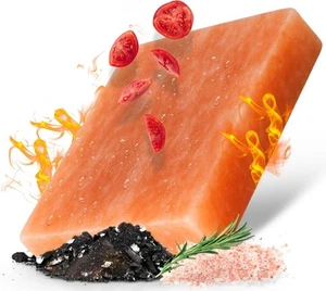 Piastre per Barbecue al Sale dell'Himalaya - Set di 2 per un uso versatile su qualsiasi griglia - Foto 1 di 10