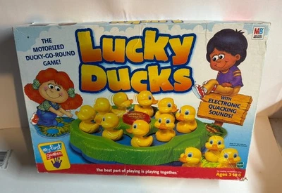 Lucky Duck Juego de Mesa Motorizado Milton Bradley Color Match Vintage 1994 Completo Foto 1 de 4