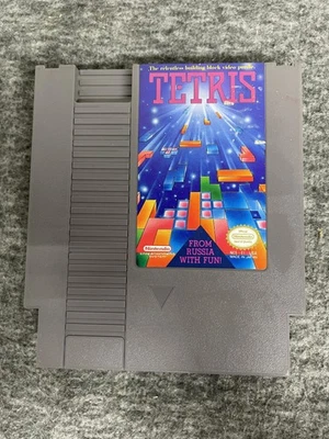 Tetris Nintendo NES Game Cartridge Japan 1980s Classic Puzzle Tested - Image 1 of 4