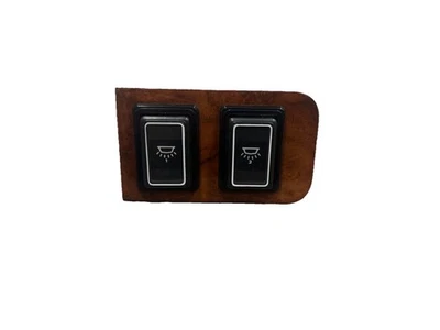 84-91 Jaguar XJS HE Series 2 Dash Map & Interior Light Switch Set w/ Bezel OEM - Image 1 of 3