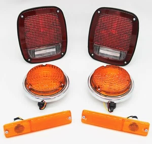 Fits Jeep For Willys Turn Signals And Tail Lights Set (6 Piece) - Picture 1 of 8
