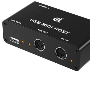 Compact USB MIDI Host with 1-In/1-Out - Perfect for Musicians and Producers - Picture 1 of 12