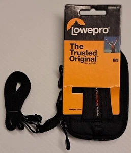 Lowepro Geneva10 Black Nylon digital Camera Case Bag Belt Loop & shoulder strap - Picture 1 of 4