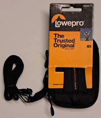 Lowepro Geneva10 Black  Nylon digital Camera Case Bag Belt Loop & shoulder strap - Image 1 of 4