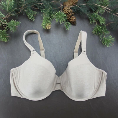 Warners Bra 40C Beige Padded Underwire Adjustable Clasp Back - Image 1 of 4