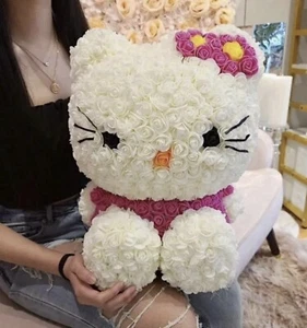 Hello Kitty Bouquet Flowers Cute Love Unique Gift Sanrio Plush Pink Large - Picture 1 of 2
