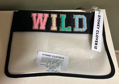 Stoney Clover SCL-NCFP-001 Negro Negro Negro Negro Transparente Salvaje Bolsa Nueva con Etiquetas. ¡¡¡Como nuevo!!! Cosido por SCL Foto 1 de 4