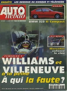 AUTO HEBDO Nr.1097 06.08.1997 WILLIAMS & VILLENEUVE SEAT IBIZA KIT CAR BMW 323 Ti - Bild 1 von 1