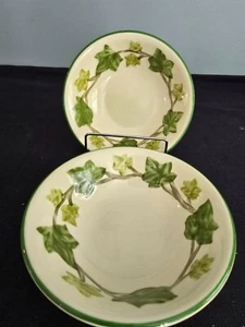 Set of 2 Franciscan Ivy II by Johnson Bros Coupe Cereal Bowls -England - Picture 1 of 8