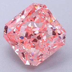 Diamante sfuso naturale 3 ct colore rosa vivo 'D' VVS1 non riscaldato taglio radiante - Foto 1 di 3