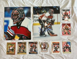2 John Vanbiesbrouck Signed 8x10 and 8 Philadelphia Flyers Cards Autographed - Picture 1 of 7