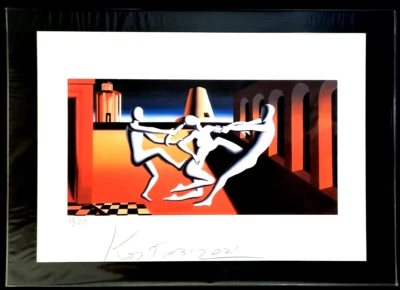 Mark Kostabi - 70x50 cm  Limitiert - 23/50 mit einem hochwertigen Passepartout - Bild 1 von 4