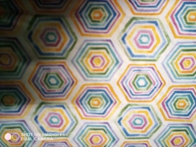 Hexagon Print Fabric by the Yard - Image 1 of 2