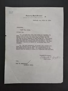 Maine: Portland 1936 Railway Mail Service Letter to Upper Dam, Boat Transport - Picture 1 of 1