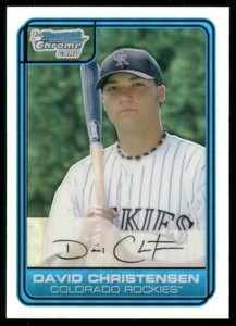 2006 Bowman Chrome Draft Picks & Prospects Refractor David Christensen #DP50 RC