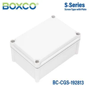 Boxco S-Series 7.48 x 11.02 x 5.12 Inches(190x280x130mm) Plastic Enclosure, IP67 - Picture 1 of 4