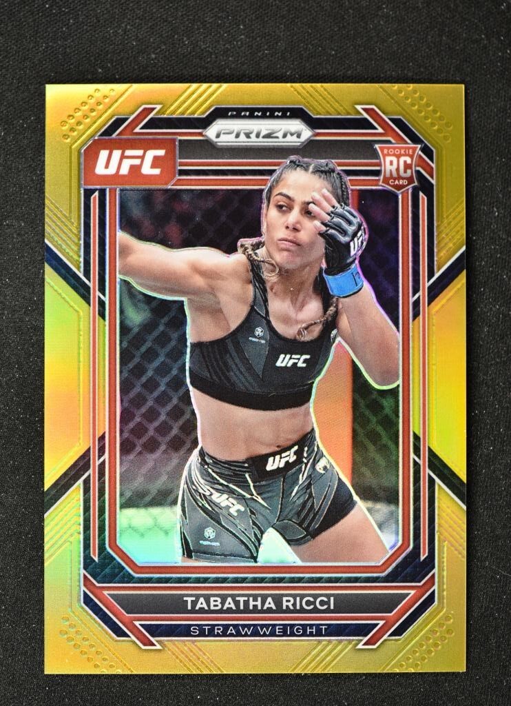 2023 Prizm UFC Base Vertical Gold #108 Tabatha Ricci 6/10 - Strawweight
