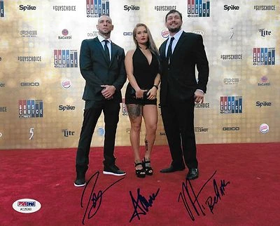 Anastasia Yankova Joe Schilling Matt Mitrione Signed 8x10 Photo PSA/DNA Bellator - Image 1 of 4