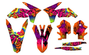 2012-2013 EXC ZANY Orange Senge Graphics Kit Compatible with KTM - Foto 1 di 10