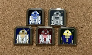 2024 Disney Star Wars Droids Hidden Disney Pin Set ~ Full set of 5! - Picture 1 of 2