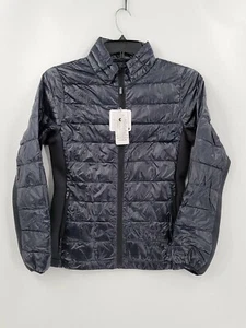 NWT Valuker Womens Size Small Navy Long Sleeve Zip Up Nylon Puff Casual Jacket - Picture 1 of 6