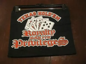 TEXAS HOLD'EM - Royalty has its privilege (T-SHIRT NERA) TAGLIA XXL NUOVISSIMA J4 - Foto 1 di 1
