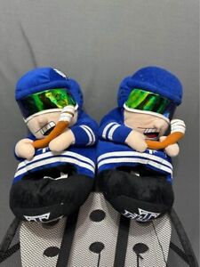 Toronto MAple Leafs Slippers Soft Stuffed NHL Memorabillia Blue Hockey Figure