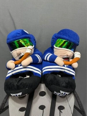 Toronto MAple Leafs Slippers Soft Stuffed NHL Memorabillia Blue Hockey Figure - Image 1 of 4