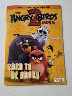 The Angry Birds 2 Movie "Born to be Angry" Coloring Book by Bendon 🆕 Free Ship! - Image 1 of 4