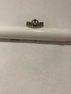 Anello Tiara Pandora Originale,n.50,diametro 16mm,Argento Sterling 925,Zirconia - Immagine 1 di 2