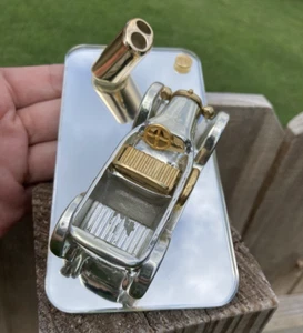 Ford Model A Tiny Replica on Mirrored Base Desk Top Pen Holder Made In Italy - Picture 1 of 9