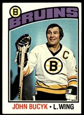 1976-77 Topps Hockey Card Johnny Bucyk Boston Bruins #95