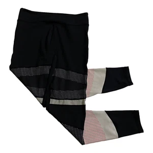 LILYBOD Leggings Size S = 6 - 8AU Activewear Super Burst Pattern Black - Picture 1 of 8