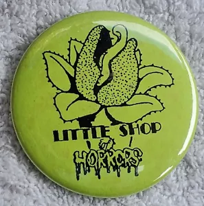 Rare Vtg 1986 Little Shop of Horrors Movie Promo Audrey the Plant Pinback Button - Picture 1 of 3