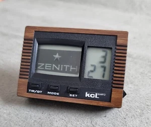 Zenith Vintage And Rare Desk Wristwatch Advertising LCD Flashing Logo Nice Condition - Picture 1 of 12