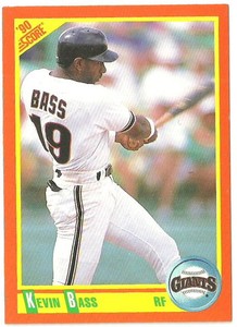 KEVIN BASS SAN FRANCISCO GIANTS #2T - SCORE TRADED NM-MT 1990