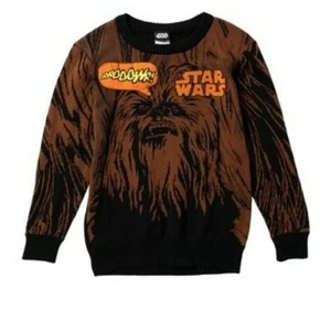 Disney Star Wars Chewbacca Sweater Boy's WITH SOUND CHIP! SIZE XL - Picture 1 of 2