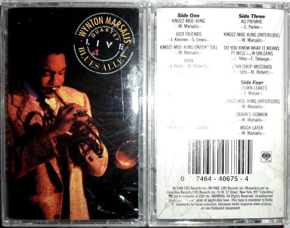 Wynton Marsalis Quartet - Live At Blues Alley/ 2 MC / OVP Sealed / Cassette Jazz - Bild 1 von 1