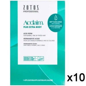 SALON ZOTOS ACCLAIM PLUS EXTRA KÖRPER HAAR DAUERWELLE NORMAL FINT GETÖNT MEDIUM 10ER PACK - Bild 1 von 1