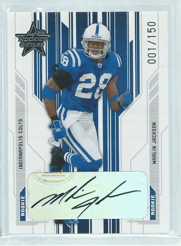MARLIN JACKSON 2005 LEAF ROOKIES & STARS AUTO RC #D 1/150 - Image 1 of 1