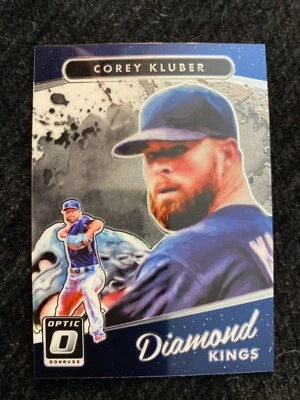 2017 Donruss Optic Diamond Kings #8 Indians Corey Kluber Baseball Card - Image 1 of 2