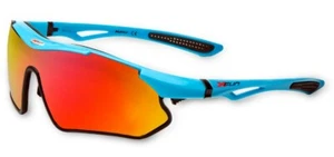 OCCHIALE SPORTIVO XFUN GLASSES XF03 BLU-LENTE ROSSA - Picture 1 of 1