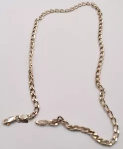 Collar de cadena vintage - INDIA - plata de ley .925 - 0,57 OZT, aprox. 17" - Imagen 1 de 8