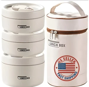 Premium Stackable Lunch Box Set with Insulated Bag – Perfect for Meals On-the-Go - Picture 1 of 4