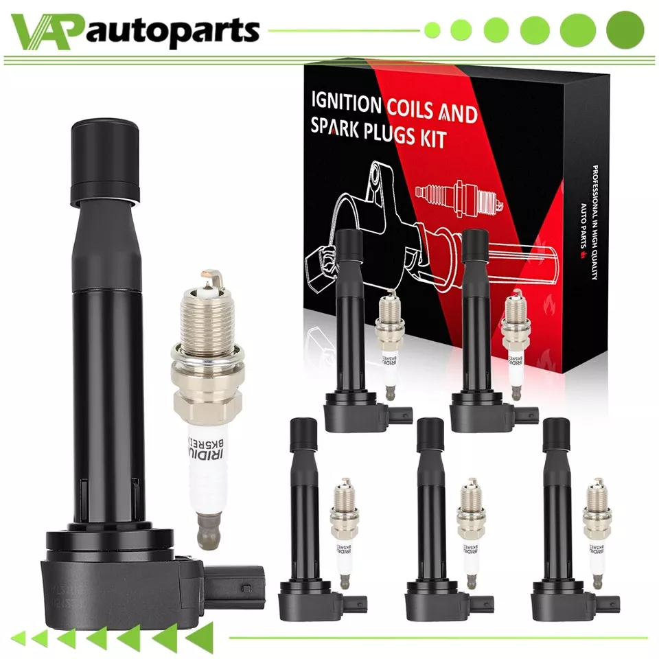 6 For 2000-2002 Honda Accord 3.0L V6 Ignition Coil & Iridium Spark Plug - Image 1 of 4